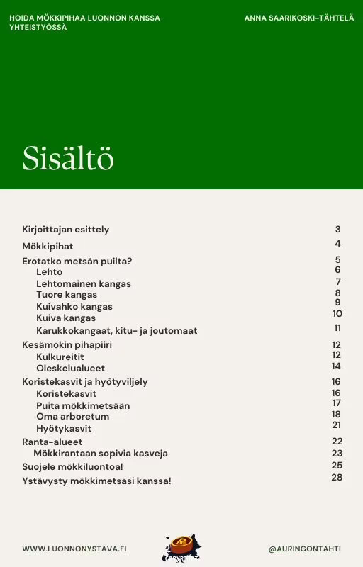 Luonnonystävän Metsäinen Mökkipiha - Image 2