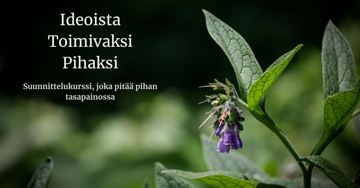 Ideoista toimivaksi pihaksi