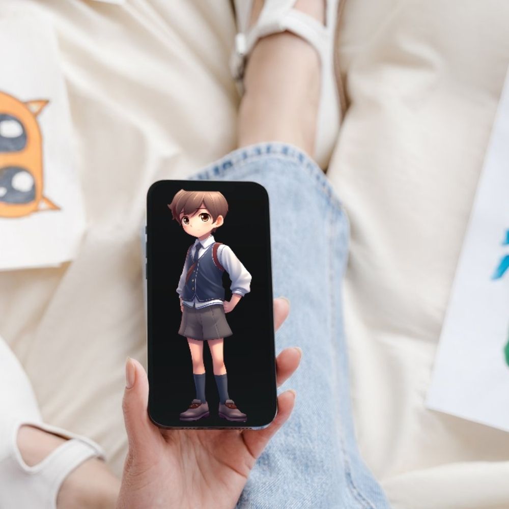 Henkilö käyttää tekoälyä puhelimella – arjen valinnat vaikuttavat tekoälyn ympäristövaikutuksiin